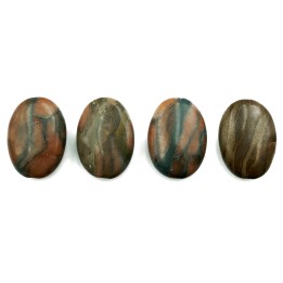 Piedra Natural 13x18mm Oval Coco Jasper