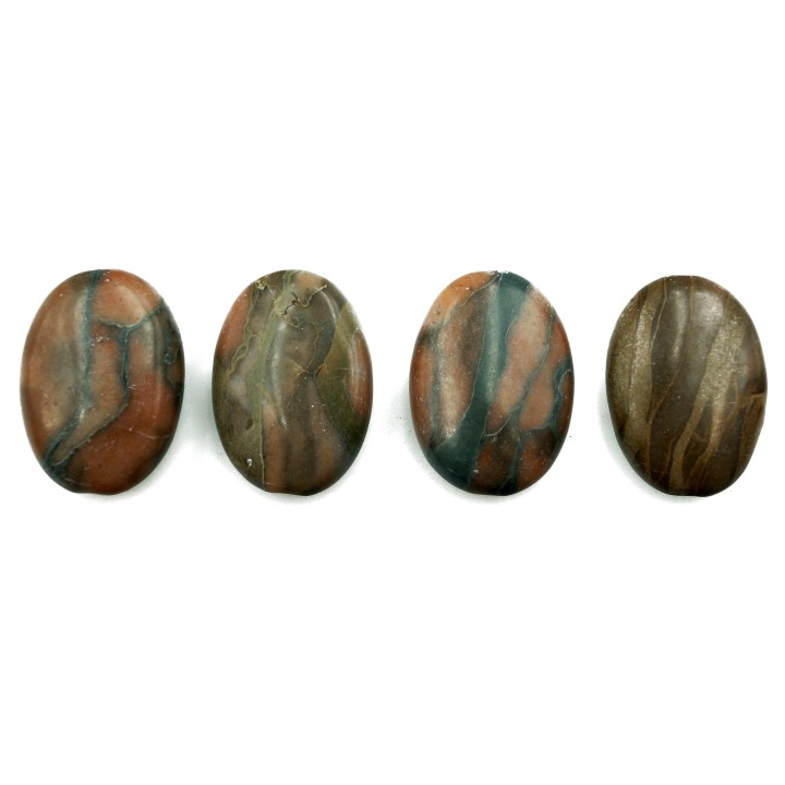 Piedra Natural 13x18mm Oval Coco Jasper