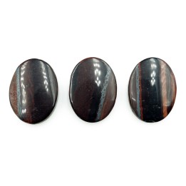 Piedra Natural 13x18mm Oval Ojo de Tigre Red