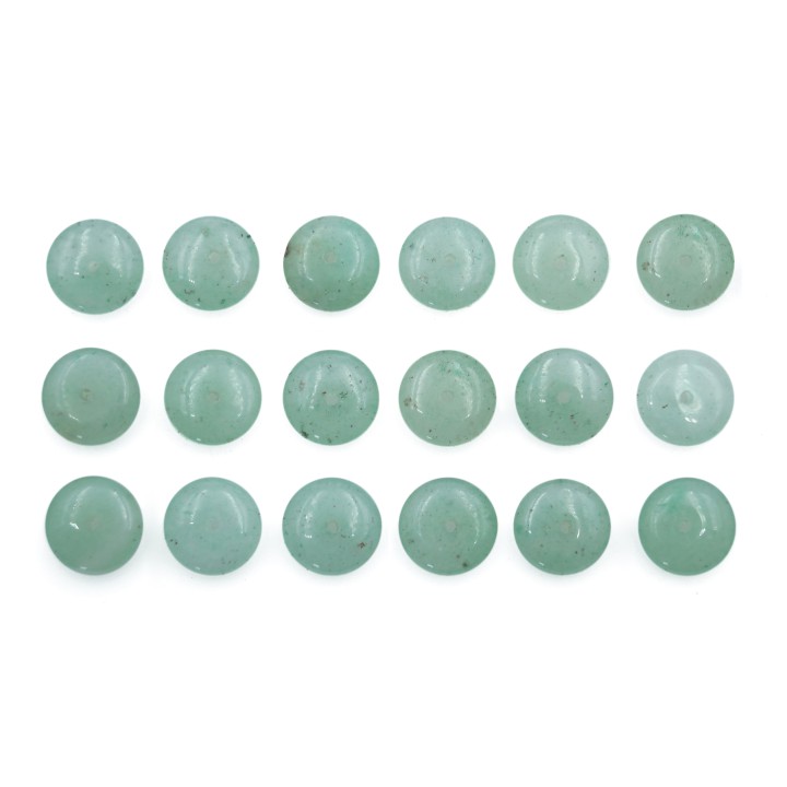 Piedra Natural 8x3mm Rondel Green Aventurine