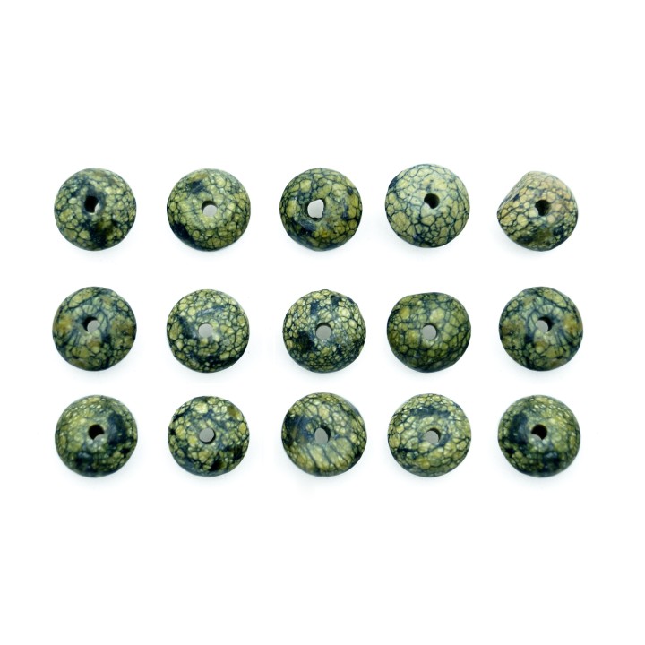 Piedra Natural 6x4mm Rondel Piel de Serpiente