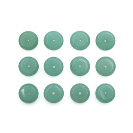Piedra Natural 10x4mm Rondel Green Aventurine