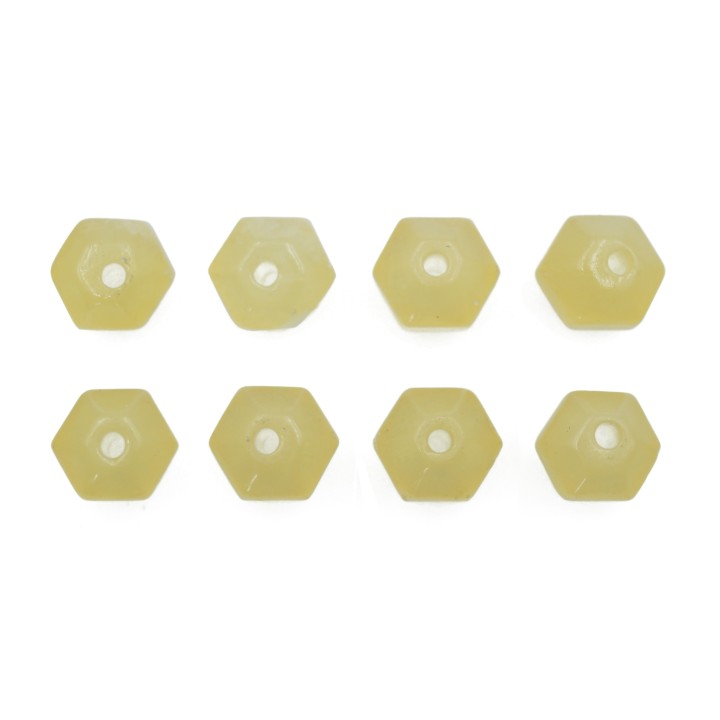 Piedra Natural 7x6mm Rondel Miel Jade