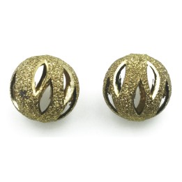 Bola perforada 12 mm de laton para collar y pulsera