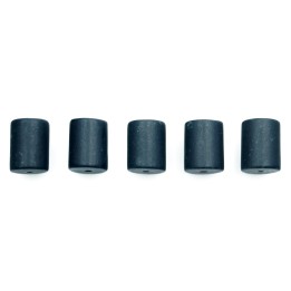 Piedra Natural 10x8mm Cilindro Black Stone