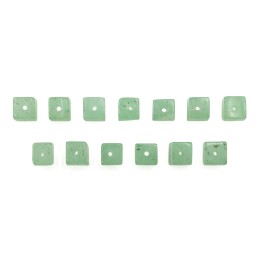 Piedra Natural 4mm Cubo Green Aventurine