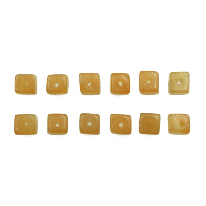 Piedra Natural 4mm Cubo Red Aventurine