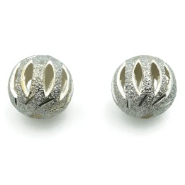 Bola perforada 12 mm de laton para collar y pulsera