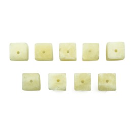 Piedra natural 6mm Cubo Miel Jade