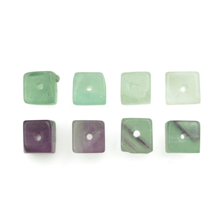 Piedra Natural 6mm Cubo Flourite