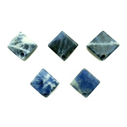 Piedra Natural 8mm Cubo Diagonal Sodalite