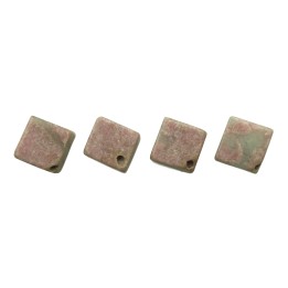 Piedra Natural 8mm Cubo Diagonal Rodonite