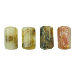 Piedra Natural 8x16mm Cilindro Tiger Glass