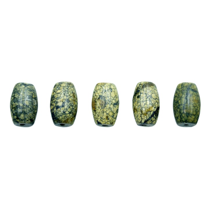 Piedra Natural 6x10mm Ovoide Liso Piel de Serpiente
