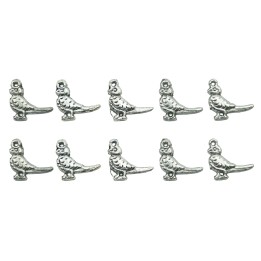 Perico con argolla 18x16mm de pewter para collar pulsera y aretes