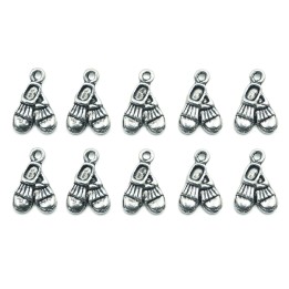 Zapatos con argolla 16x11mm de pewter para collar pulsera y aretes