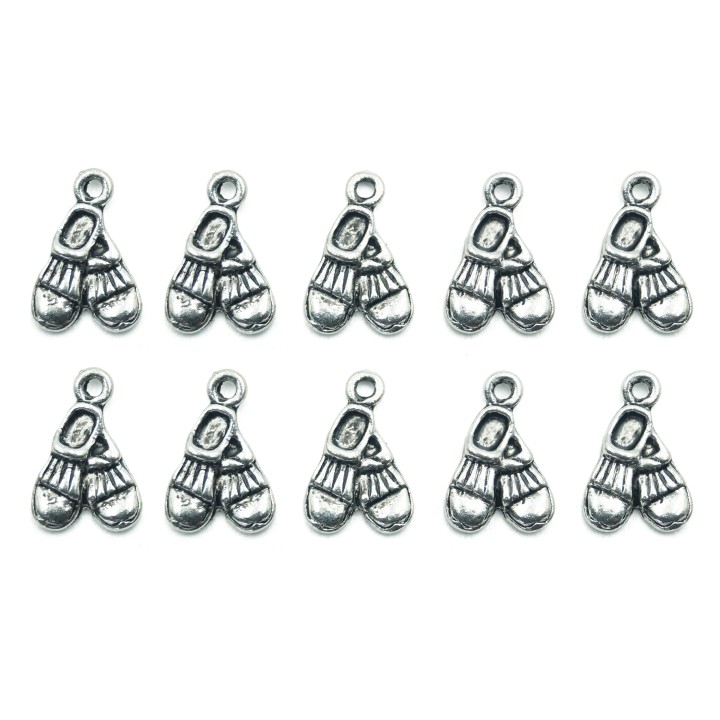 Zapatos con argolla 16x11mm de pewter para collar pulsera y aretes