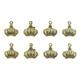 Corona con argolla 14x13mm de pewter para collar pulsera y aretes