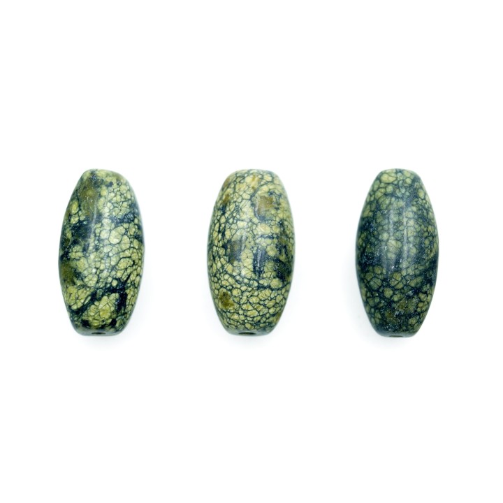Piedra Natural 8x16mm Ovoide Liso Piel de Serpiente