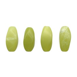 Piedra Natural 8x18mm Ovoide Twister Lemon Agate