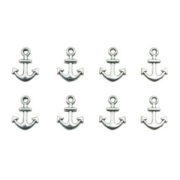 Ancla plana con argolla 14x11mm de pewter para collar pulsera y aretes