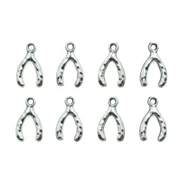 Herradura suerte con argolla 15x9mm de pewter para collar pulsera y aretes