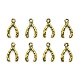 Herradura suerte con argolla 15x9mm de pewter para collar pulsera y aretes