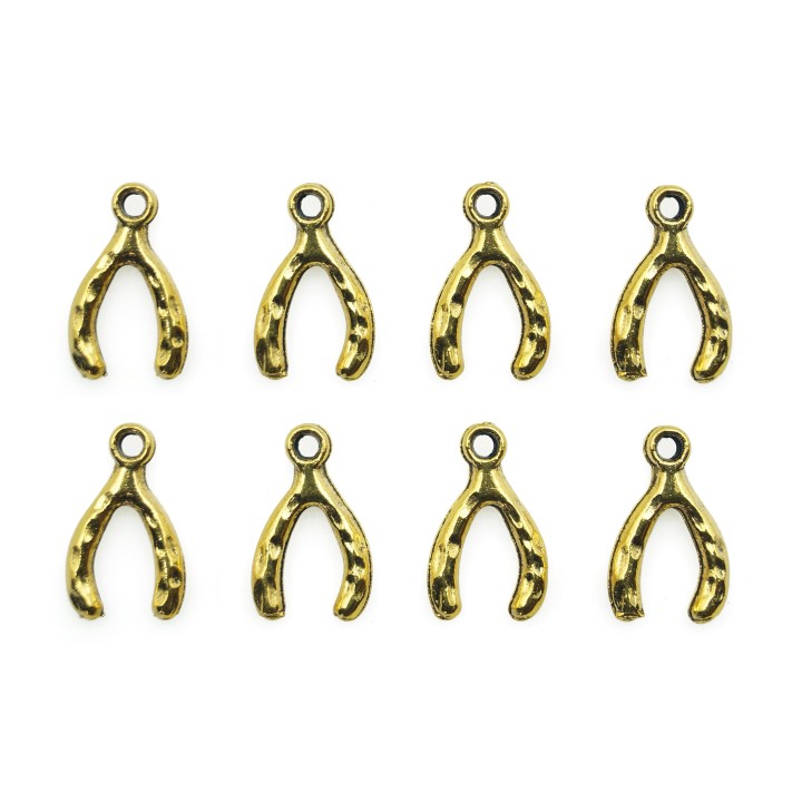 Herradura suerte con argolla 15x9mm de pewter para collar pulsera y aretes