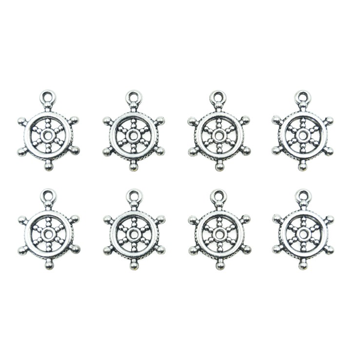 Timon con argolla 21x16mm de pewter para collar pulsera y aretes