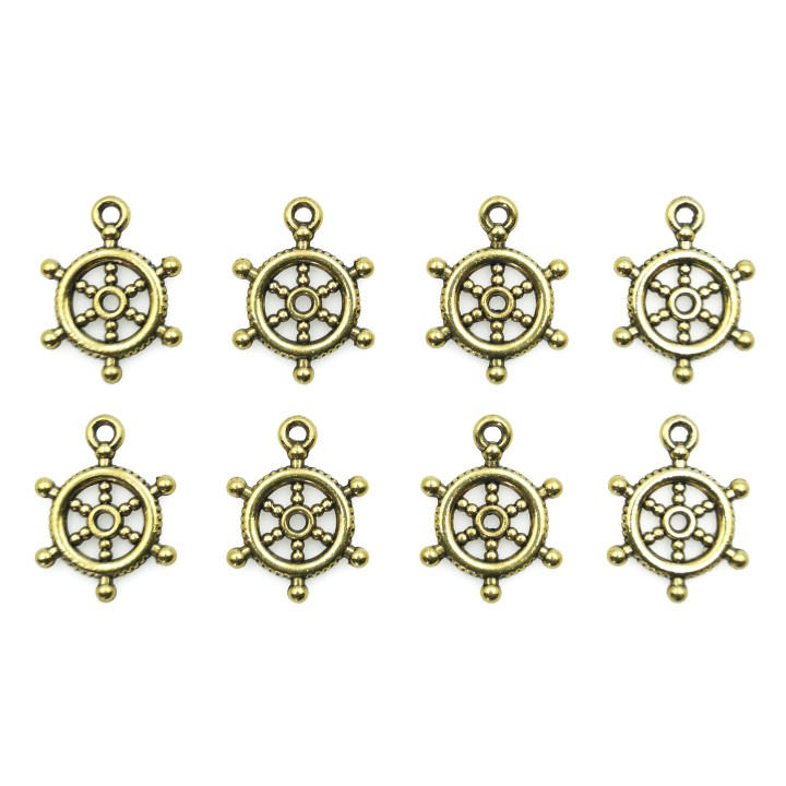 Timon con argolla 21x16mm de pewter para collar pulsera y aretes