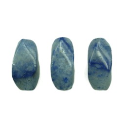 Piedra Natural 8x18mm Ovoide Twister Blue Aventurine