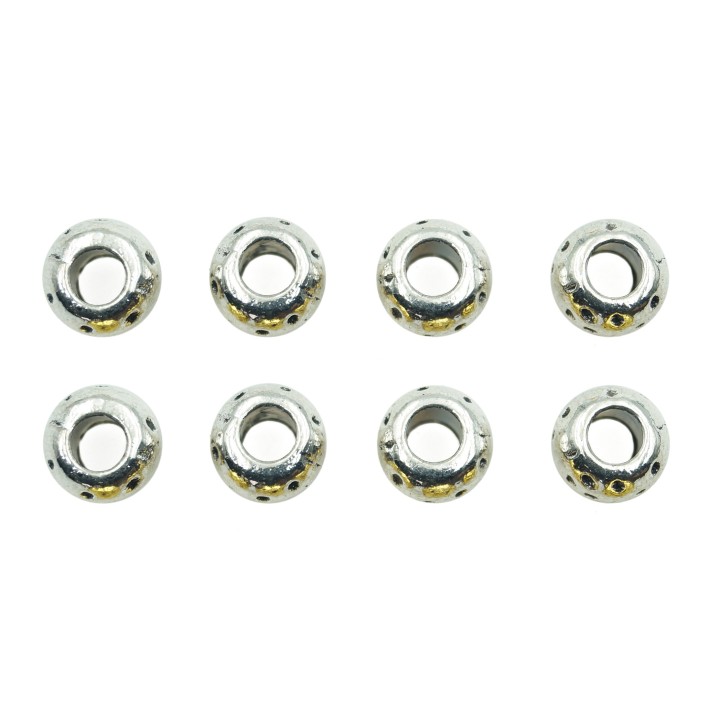 Dona grabada con argolla 9x7mm de pewter para collar y pulsera
