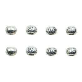 Dona grabada con argolla 8x6mm de pewter para collar y pulsera