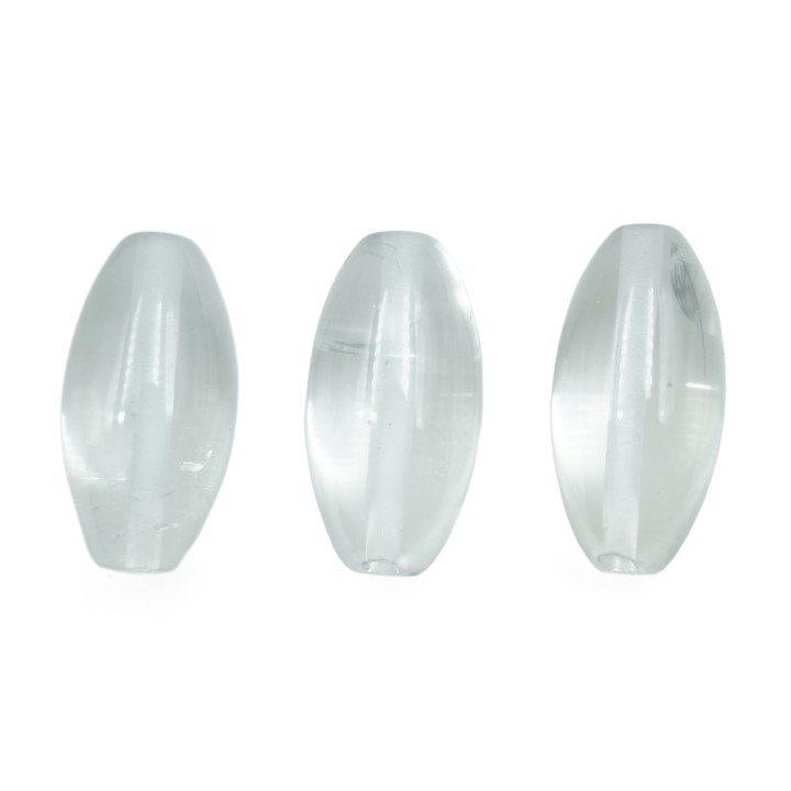 Piedra Natural 10x19mm Ovoide Liso Cristal