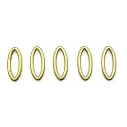 Argolla Ovalada 9x20mm de plastico para collar y pulsera