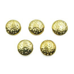 Luneta grabada 14mm de plastico para collar pulsera y aretes