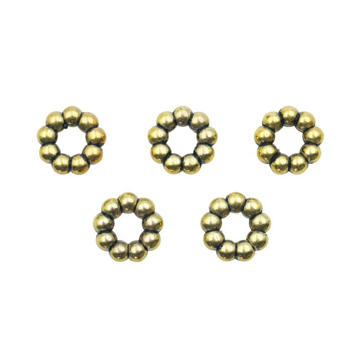 Argolla 12mm de plastico para collar y pulsera