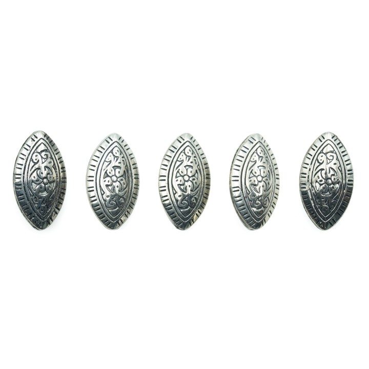 Navet grabada 30x17mm de plastico para collar pulsera y aretes