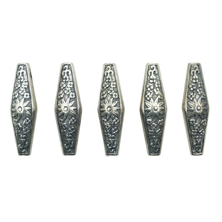 Navet grabado 36x11mm de plastico para collar pulsera y aretes