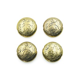 Luneta grabada 19x7mm de plastico para collar pulsera y aretes