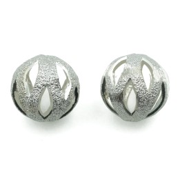 Bola perforada 14 mm de laton para collar y pulsera