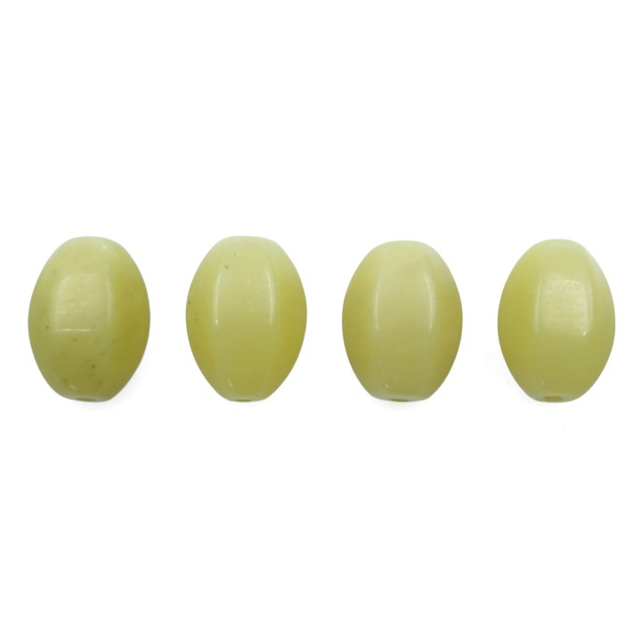Piedra Natural 14x10mm Ovoide 6 Caras Froster Lemon Agate