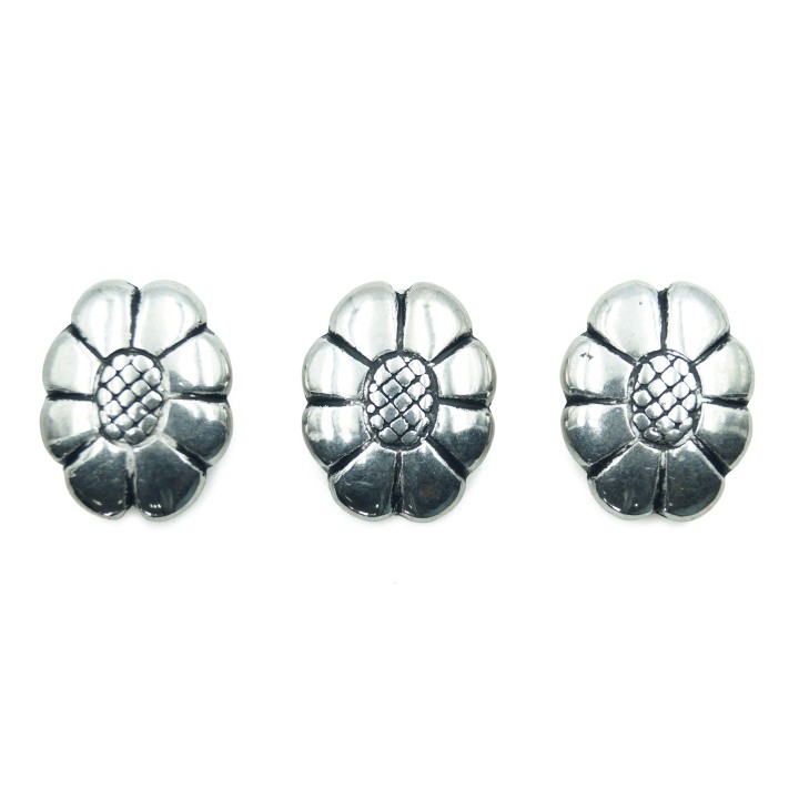 Flor 19x24mm de plastico para collar pulsera y aretes