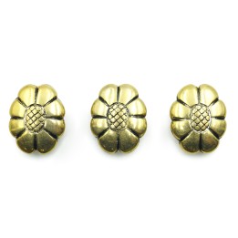 Flor 19x24mm de plastico para collar pulsera y aretes