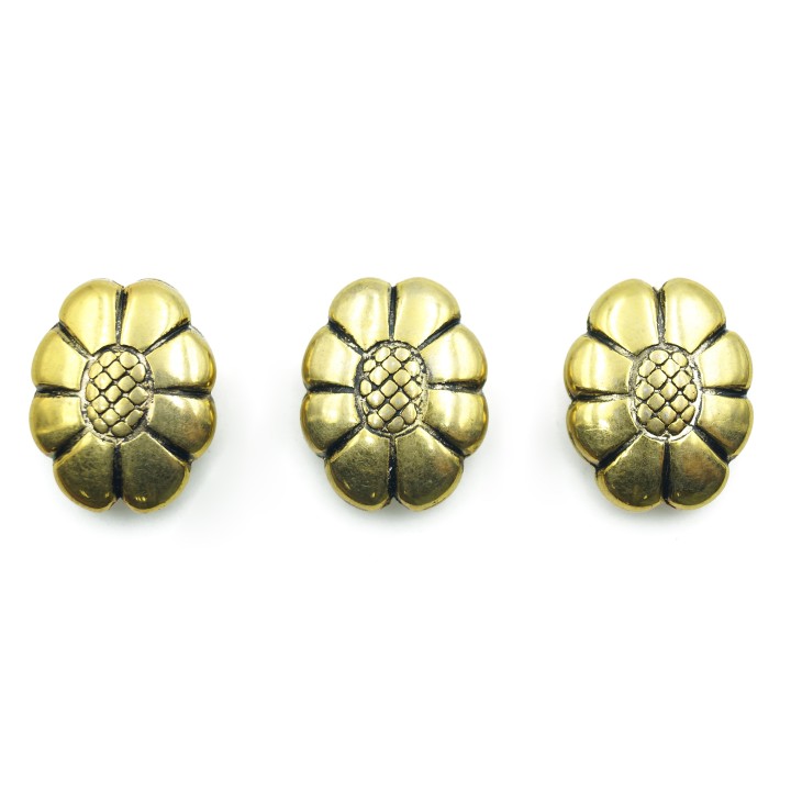 Flor 19x24mm de plastico para collar pulsera y aretes
