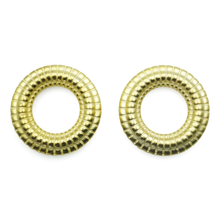 Argolla grabada 24mm de plastico para collar y pulsera