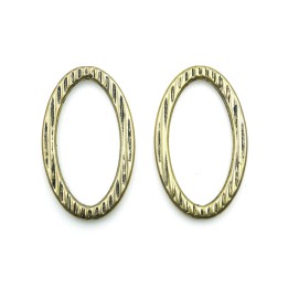 Argolla ovalada 45x27mm de plastico para collar y pulsera