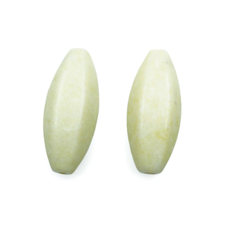 Piedra Natural 31x14mm Ovoide 6 Caras Lima