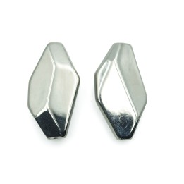 Deforme facetado 40x22mm de plastico para collar pulsera y aretes