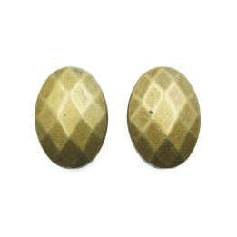 Oval facetado 38x27mm de plastico para collar pulsera y aretes